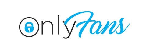 logo onlyfans en bleu et noir sur fond blanc