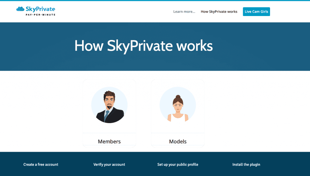 sky private difference of member and a model 