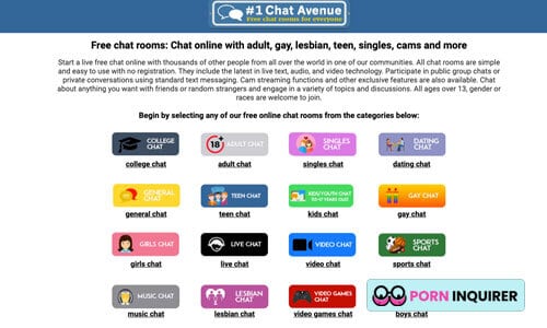 Manychat Xxx - Chat Avenue - Plus 3 Alternative Chat Sites [18+ Free Access] | Porn  Inquirer