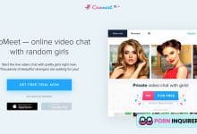 homepage of coomeet chat site