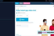 homepage of gayconnect chat site