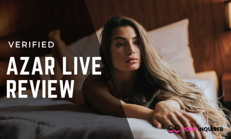 girl laying in bed with azar live overlay