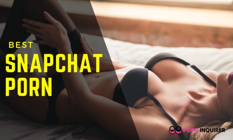 girl in black bra with snapchat porn overlay