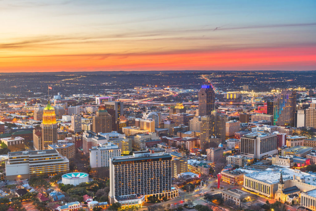 san antonio texas skyline view