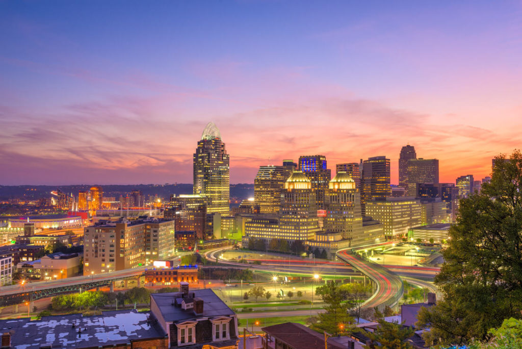 cincinnati skyline view